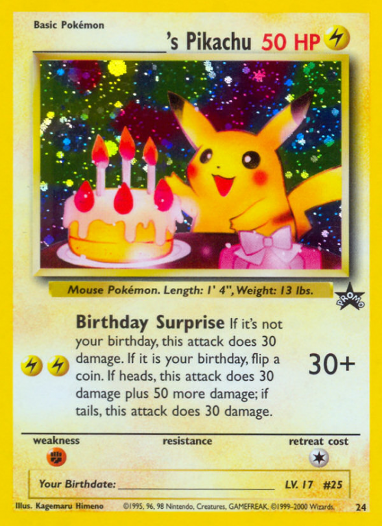 _____'s Pikachu 24/53 Base Wizards Black Star Promos