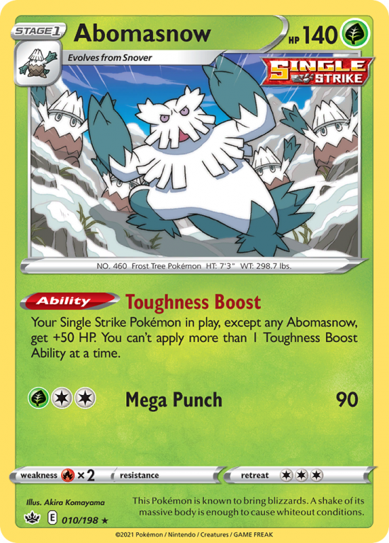 Abomasnow 10/198 Sword & Shield Chilling Reign