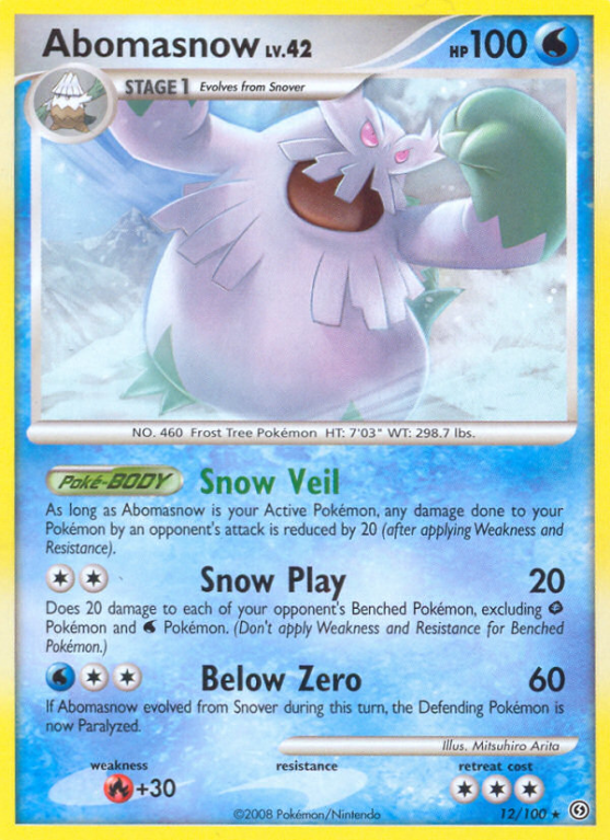 Abomasnow 12/100 Diamond & Pearl Stormfront