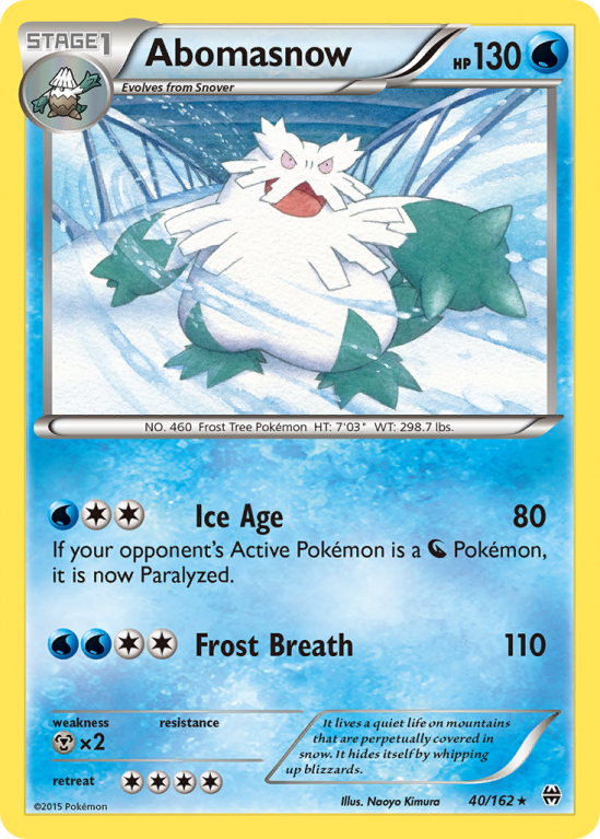 Abomasnow 40/162 XY BREAKthrough
