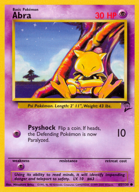 Abra 65/130 Base Base Set 2