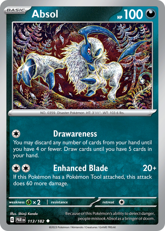 Absol 113/182 Scarlet & Violet Paradox Rift
