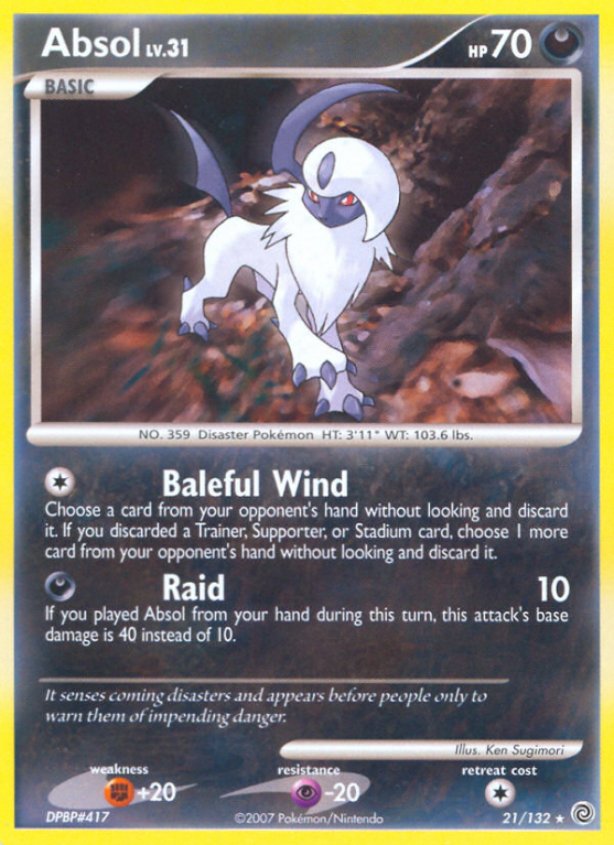 Absol 21/132 Diamond & Pearl Secret Wonders