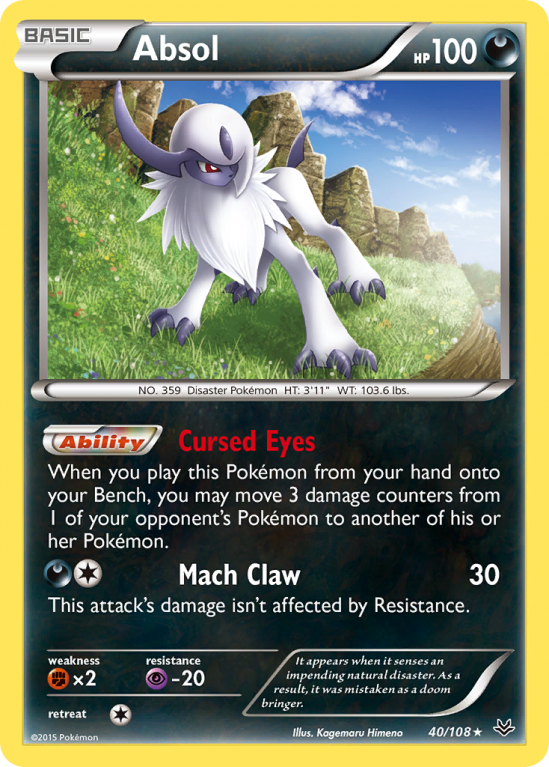 Absol 40/108 XY Roaring Skies