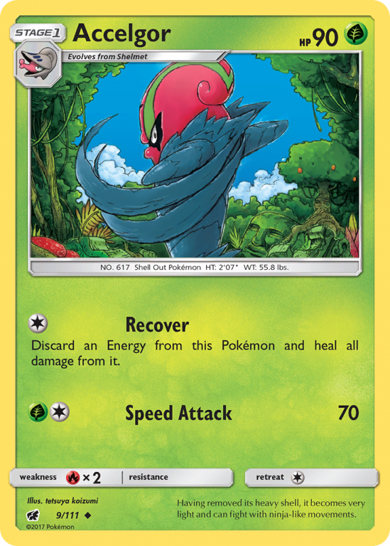 Accelgor 9/111 Sun & Moon Crimson Invasion