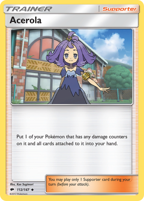 Acerola 112/147 Sun & Moon Burning Shadows