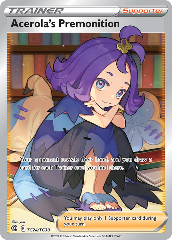 Acerola's Premonition TG24/30 Sword & Shield Brilliant Stars Trainer Gallery