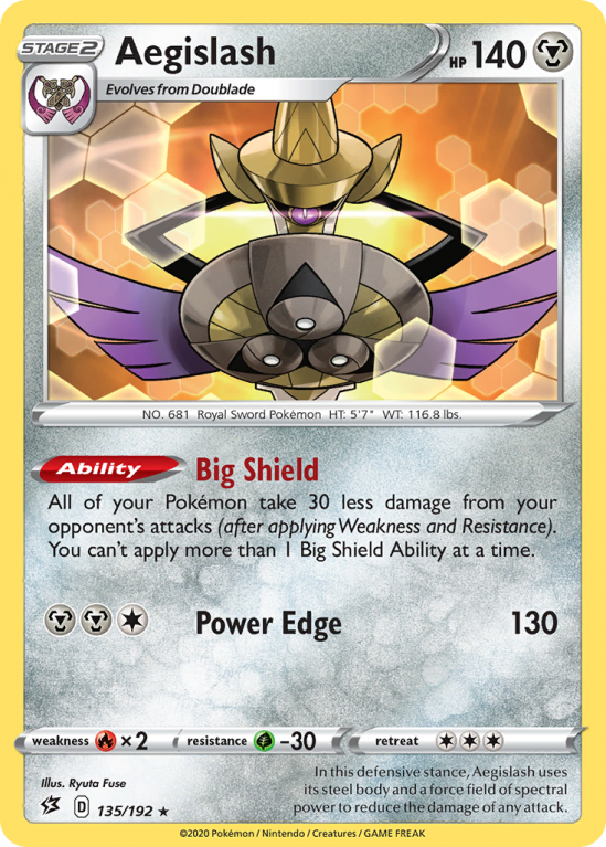 Aegislash 135/192 Sword & Shield Rebel Clash