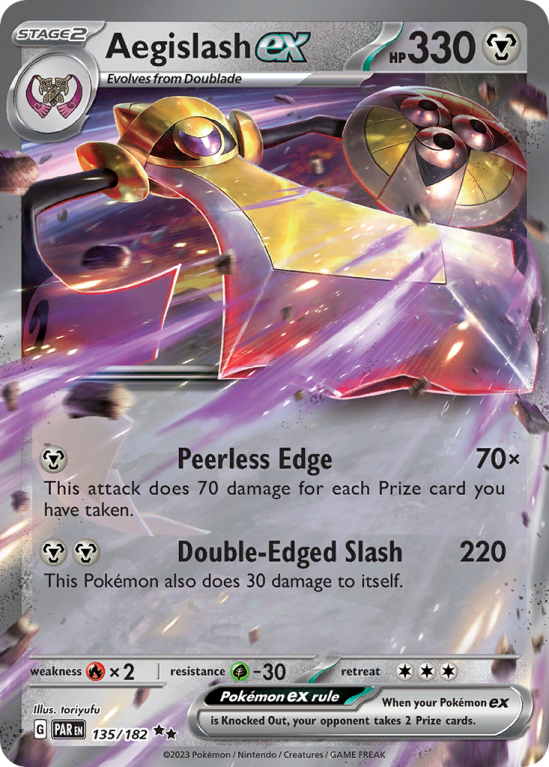 Aegislash ex 135/182 Scarlet & Violet Paradox Rift