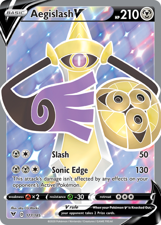 Aegislash V 177/185 Sword & Shield Vivid Voltage
