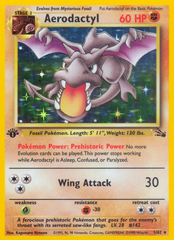 Aerodactyl 1/62 Base Fossil