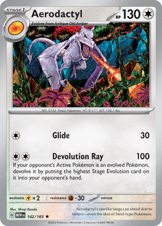 Aerodactyl 142/165 Scarlet & Violet 151