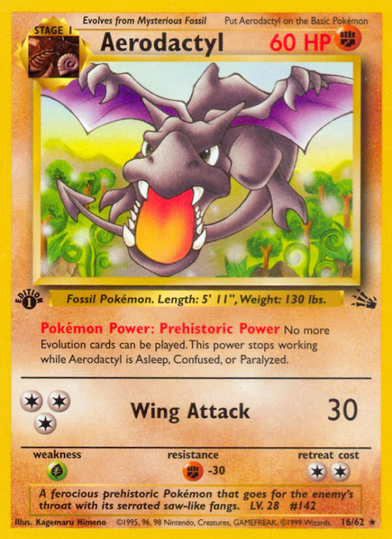 Aerodactyl 16/62 Base Fossil