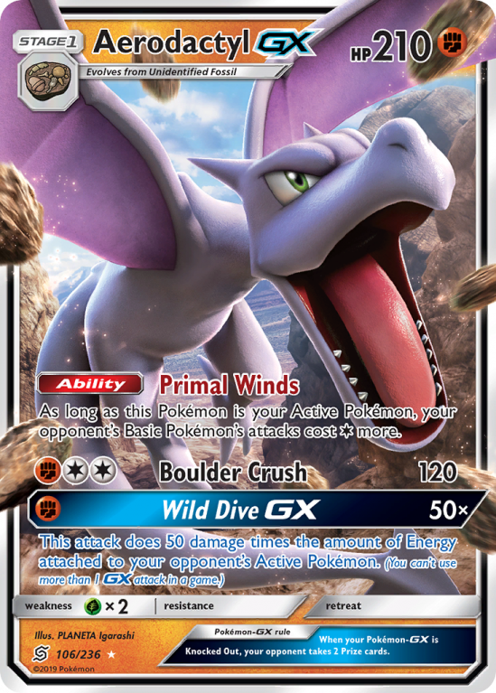 Aerodactyl-GX 106/236 Sun & Moon Unified Minds