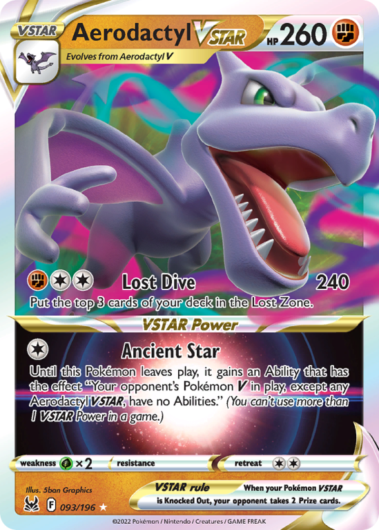 Aerodactyl VSTAR 93/196 Sword & Shield Lost Origin