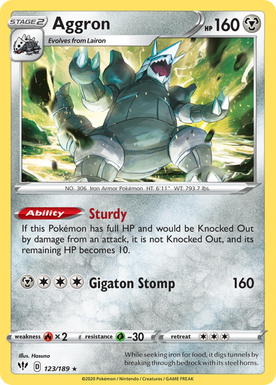 Aggron 123/189 Sword & Shield Darkness Ablaze