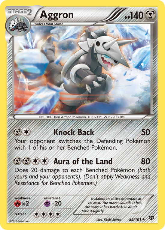 Aggron 59/101 Black & White Plasma Blast