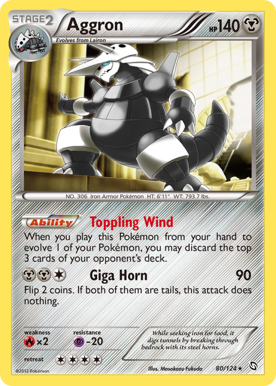 Aggron 80/124 Black & White Dragons Exalted