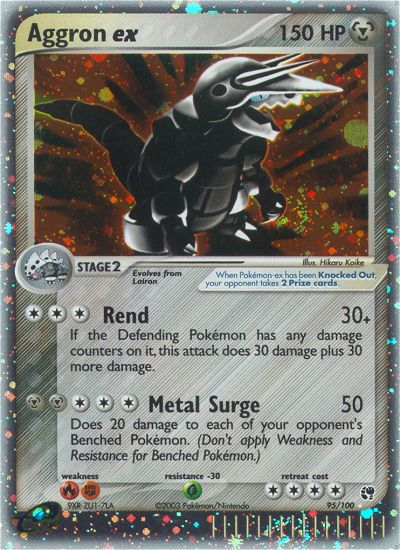 Aggron ex 95/100 EX Sandstorm