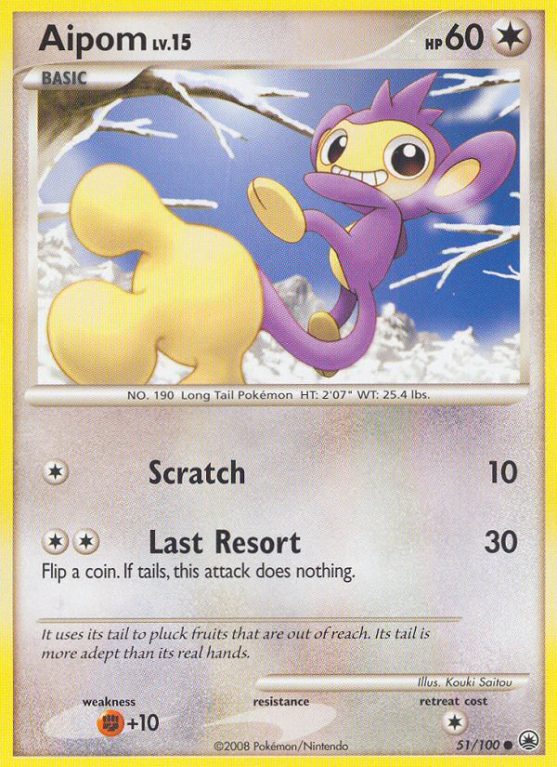 Aipom 51/100 Diamond & Pearl Majestic Dawn