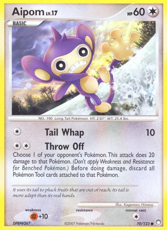 Aipom 70/123 Diamond & Pearl Mysterious Treasures