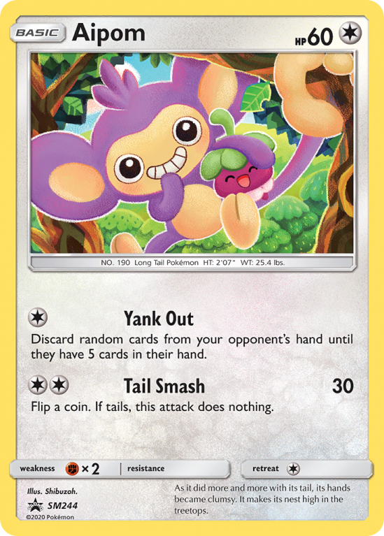 Aipom SM244/156 Sun & Moon SM Black Star Promos