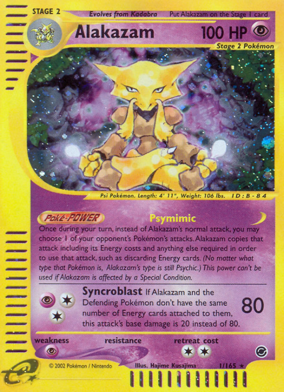 Alakazam 1/165 E-Card Expedition Base Set