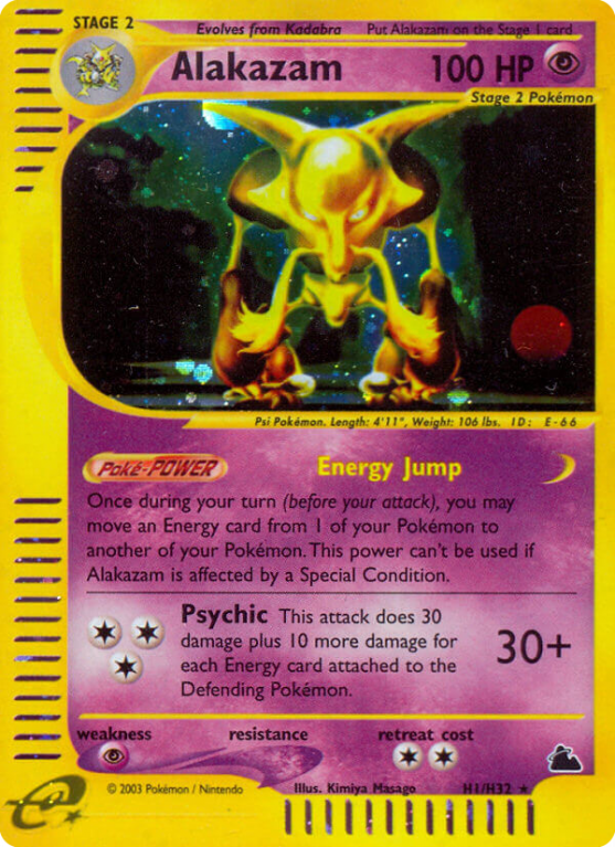 Alakazam H1/182 E-Card Skyridge