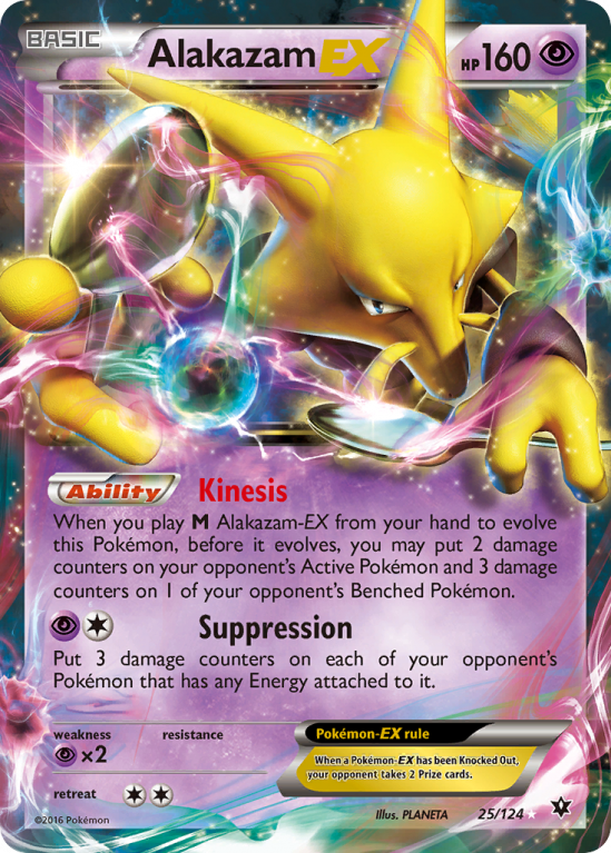 Alakazam-EX 25/124 XY Fates Collide