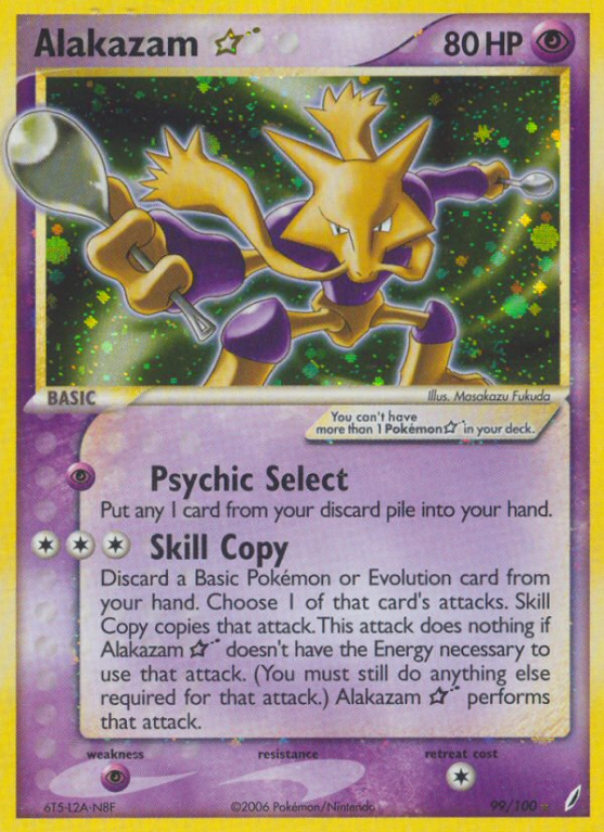 Alakazam Star 99/100 EX Crystal Guardians
