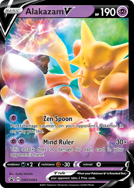Alakazam V SWSH083/103 Sword & Shield SWSH Black Star Promos