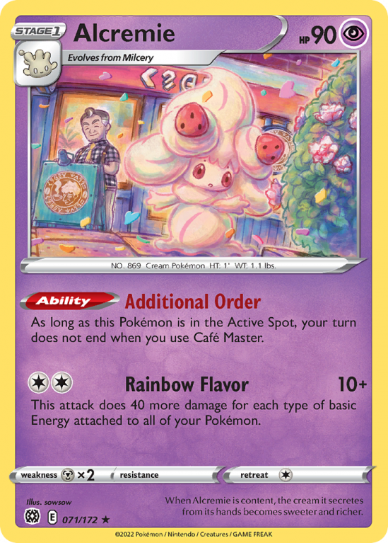 Alcremie 71/172 Sword & Shield Brilliant Stars