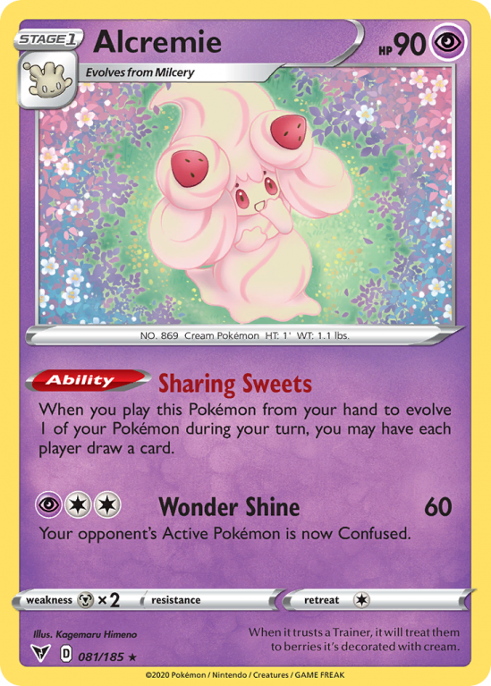 Alcremie 81/185 Sword & Shield Vivid Voltage