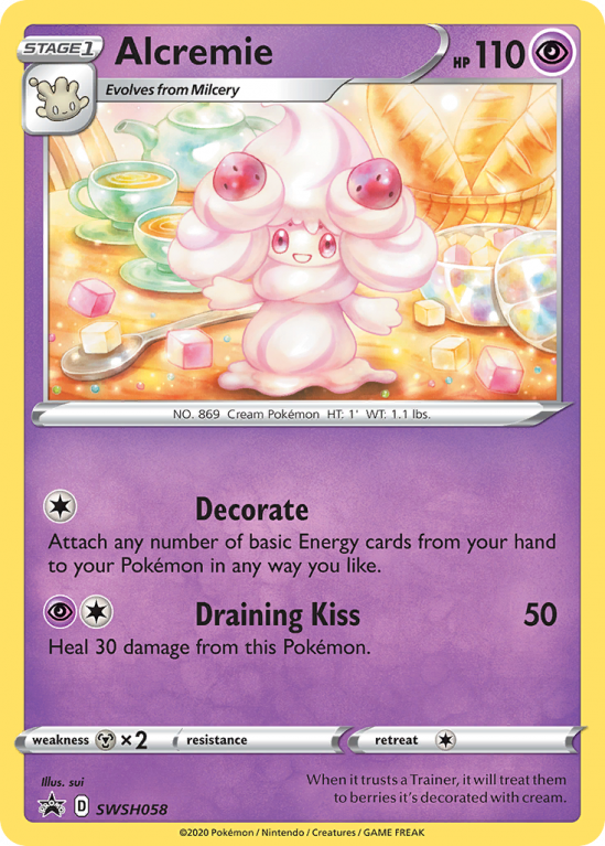 Alcremie SWSH058/103 Sword & Shield SWSH Black Star Promos