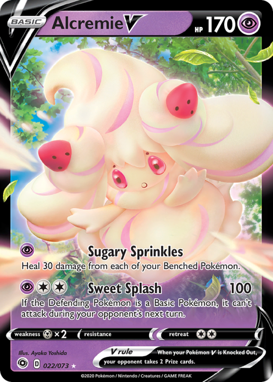 Alcremie V 22/73 Sword & Shield Champion's Path