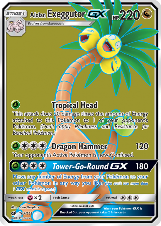 Alolan Exeggutor-GX 107/111 Sun & Moon Crimson Invasion
