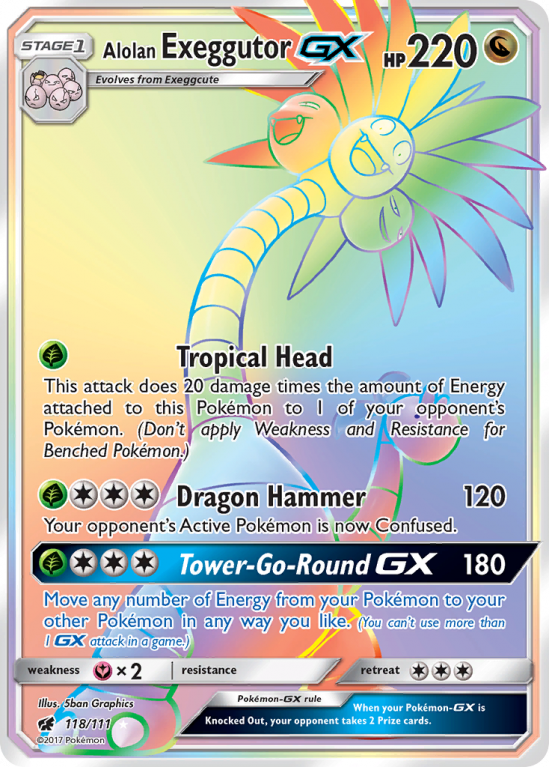 Alolan Exeggutor-GX 118/111 Sun & Moon Crimson Invasion