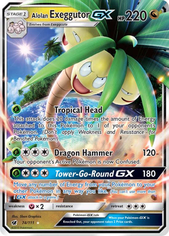 Alolan Exeggutor-GX 74/111 Sun & Moon Crimson Invasion