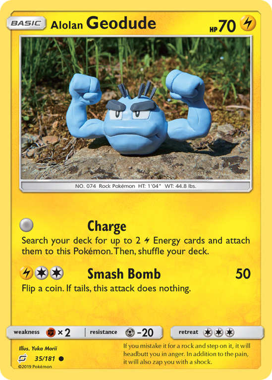 Alolan Geodude 35/181 Sun & Moon Team Up