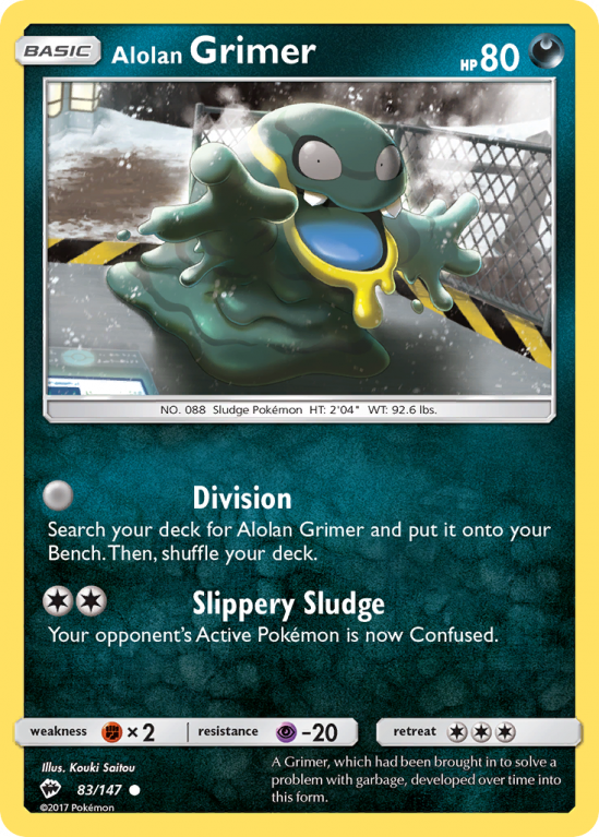 Alolan Grimer 83/147 Sun & Moon Burning Shadows