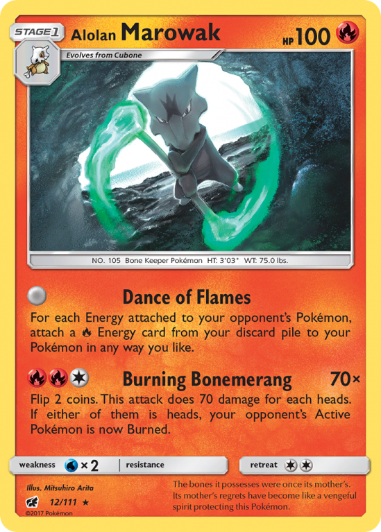 Alolan Marowak 12/111 Sun & Moon Crimson Invasion