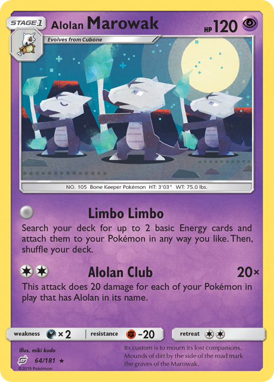 Alolan Marowak 64/181 Sun & Moon Team Up