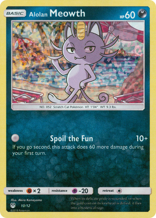 Alolan Meowth 10/12 Other McDonald's Collection 2019