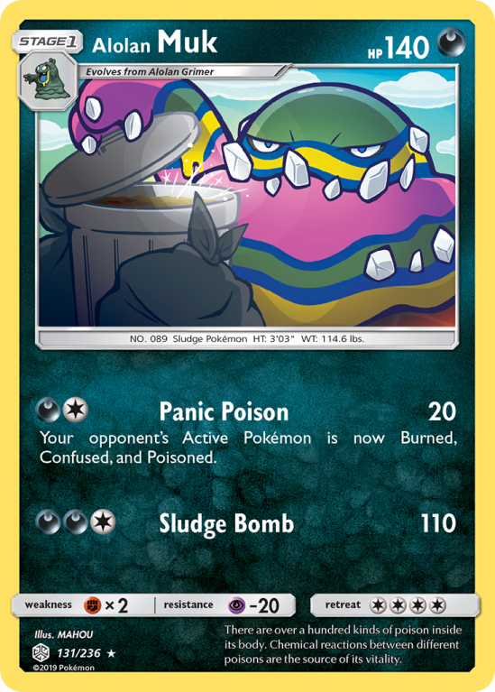Alolan Muk 131/236 Sun & Moon Cosmic Eclipse