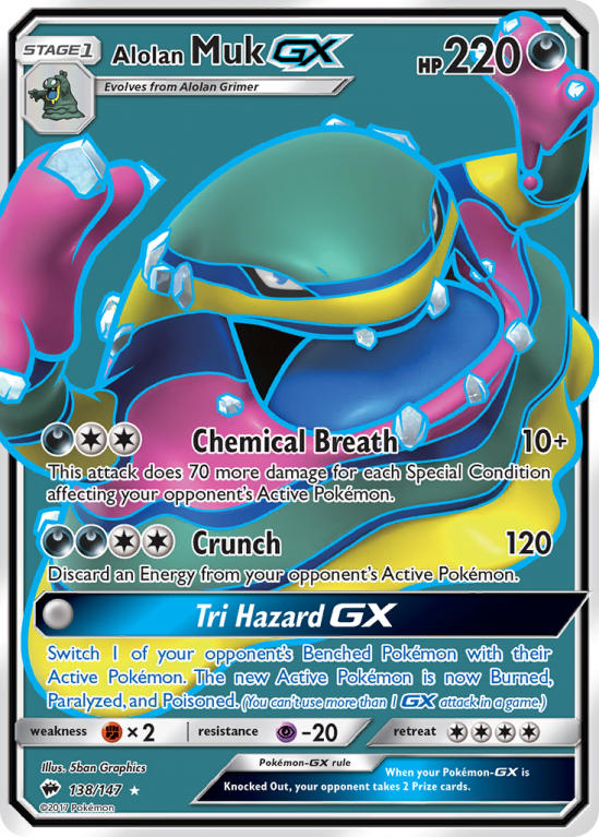 Alolan Muk-GX 138/147 Sun & Moon Burning Shadows