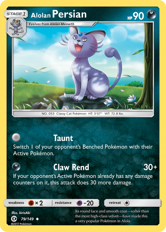 Alolan Persian 79/149 Sun & Moon Sun & Moon