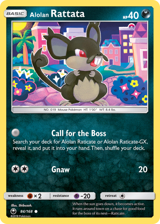 Alolan Rattata 84/168 Sun & Moon Celestial Storm