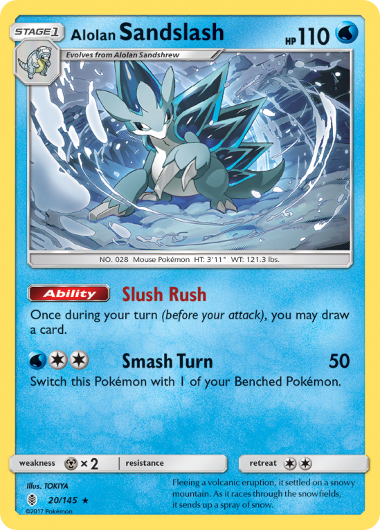Alolan Sandslash 20/145 Sun & Moon Guardians Rising