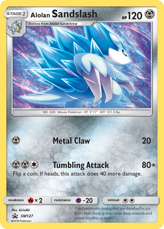 Alolan Sandslash SM127/156 Sun & Moon SM Black Star Promos