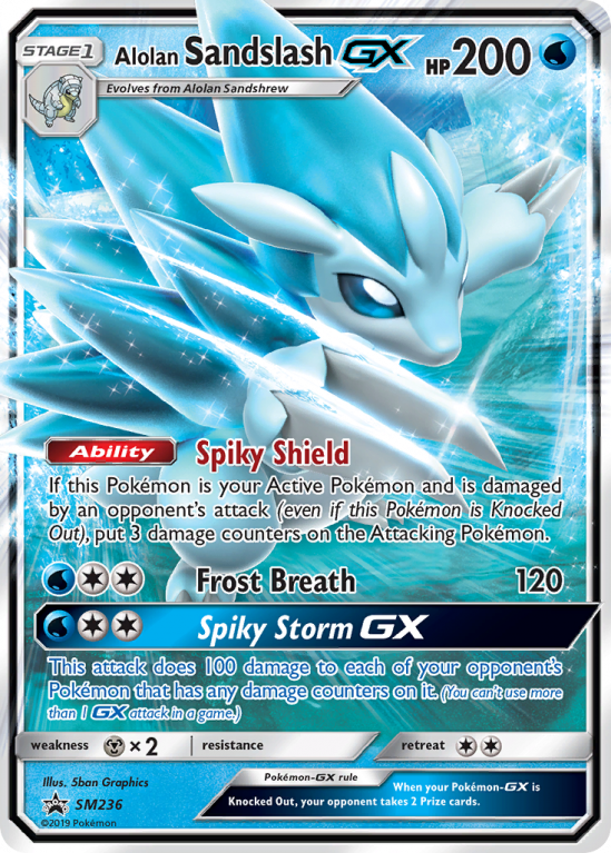 Alolan Sandslash-GX SM236/156 Sun & Moon SM Black Star Promos